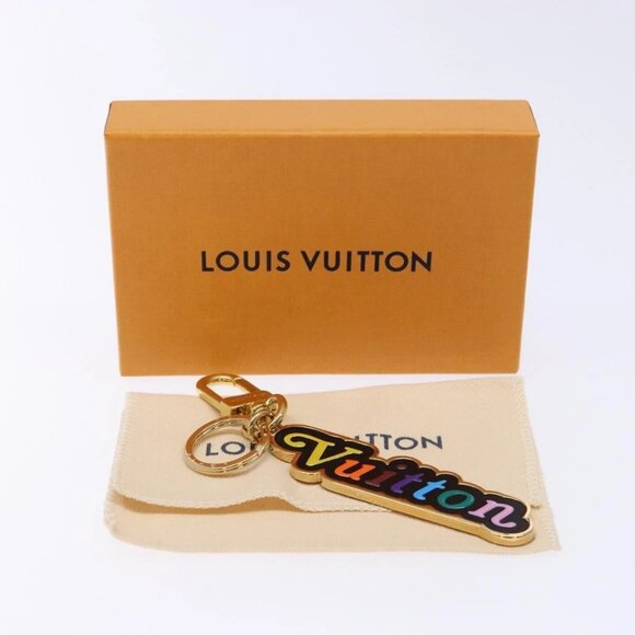 LOUIS VUITTON Porte Cleny Wave Key Holder metal Gold M63747 LV Auth 133677M - Picture 1 of 16